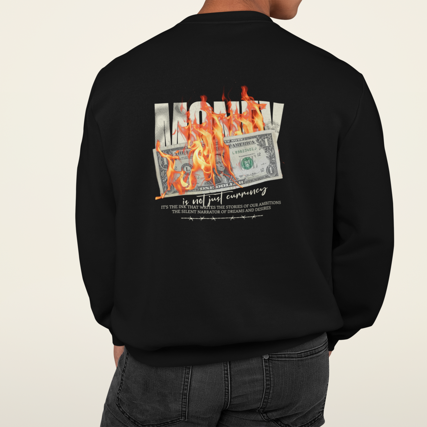 Moletom Careca Burning Money