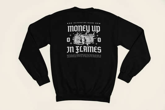 Moletom Careca Money Up in Flames